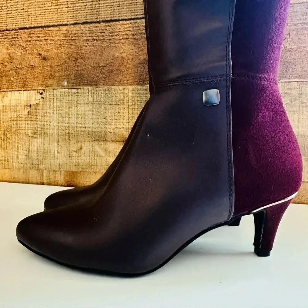 NWOT Alfani Womens Hakuu Zipper Pointed Toe Knee-High Boots